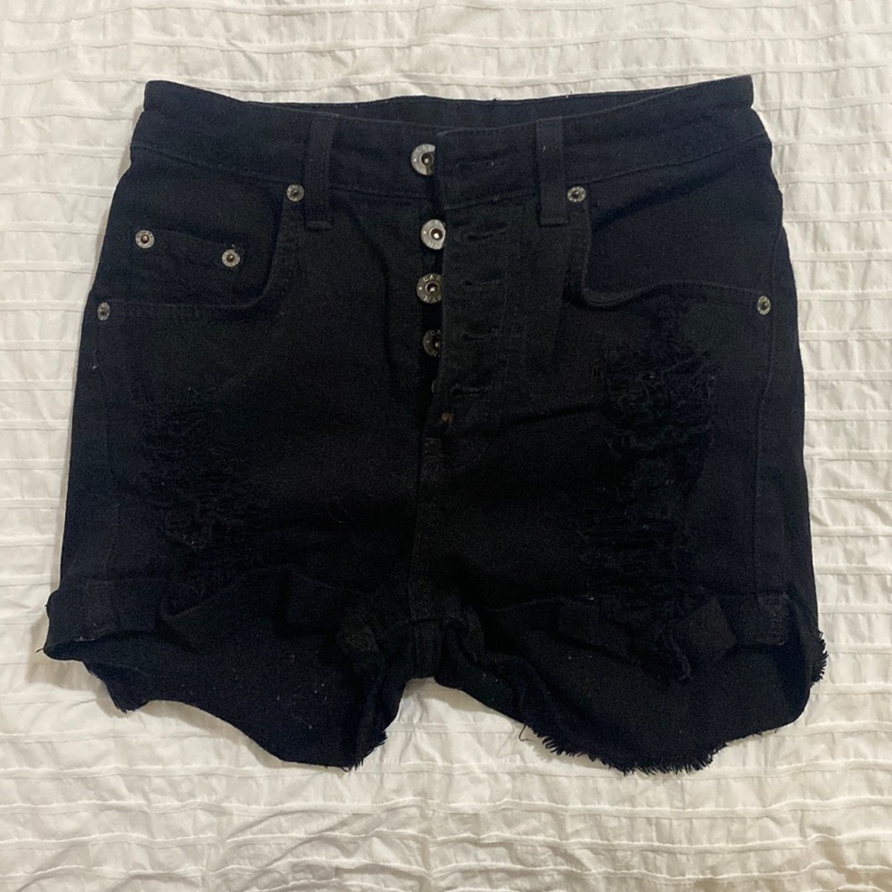 High waisted Black Carmar Shorts